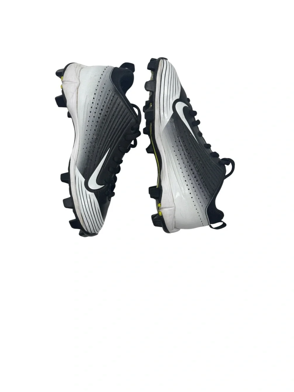 Nike Vapor Keystone 2 Low Youth Baseball Cleats Black White Little Boys Sz 1.5Y